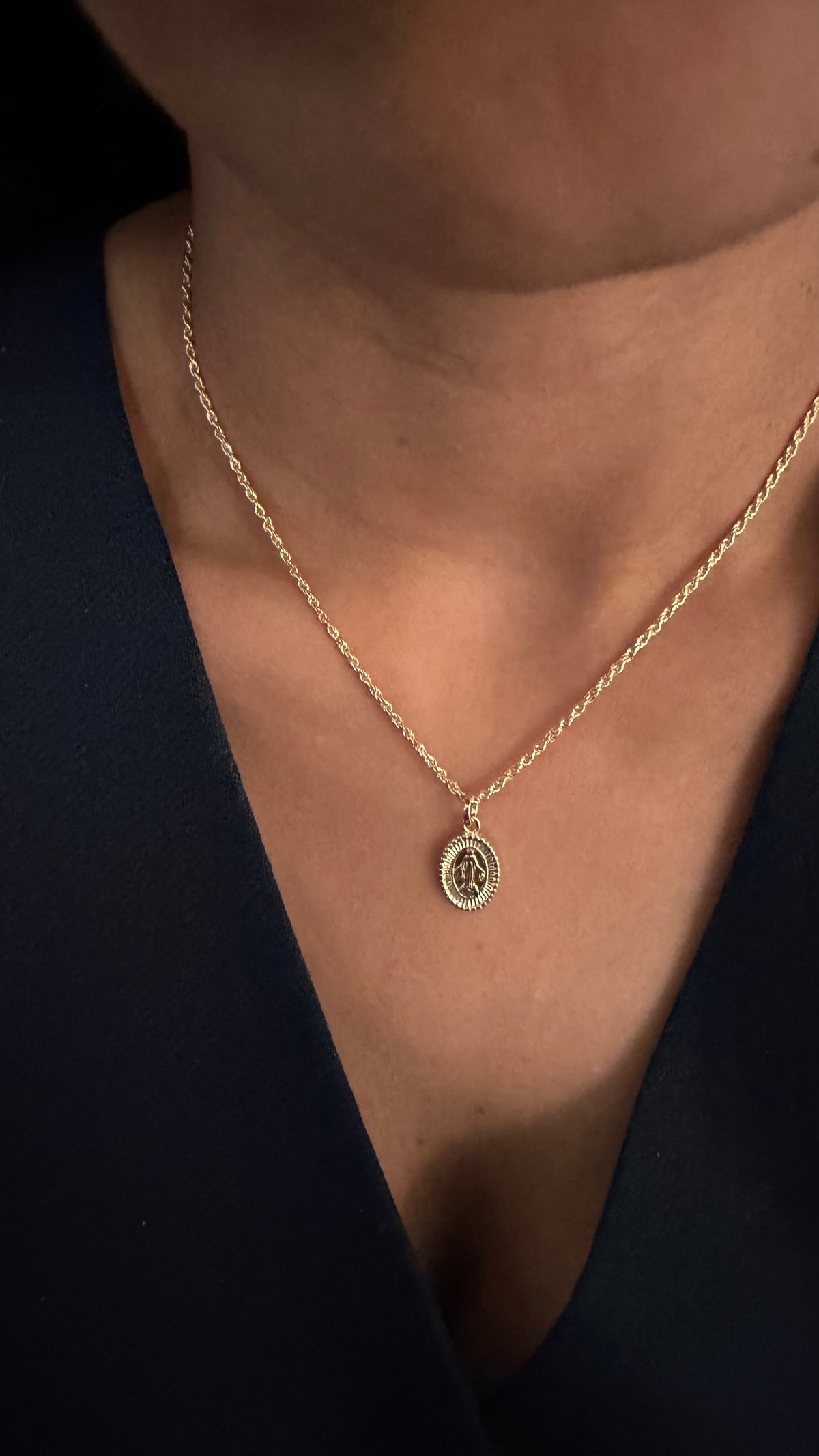 Radiant Grace Mini Medal - Velani Jewelry