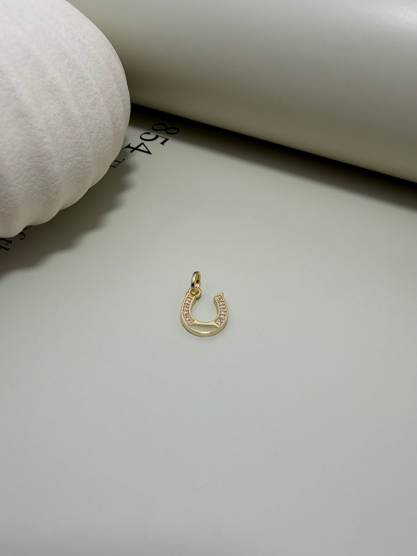 Velani Jewelry Horseshoe CZ Pendant
