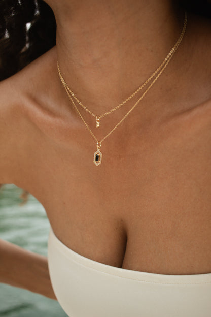 Velani Jewelry Monaco Pavé & Baguette CZ Necklace