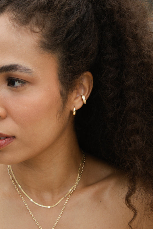 Velani Jewelry Plain Huggie Earrings