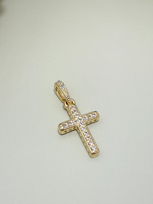 Velani Jewelry Fancy CZ Cross Pendant