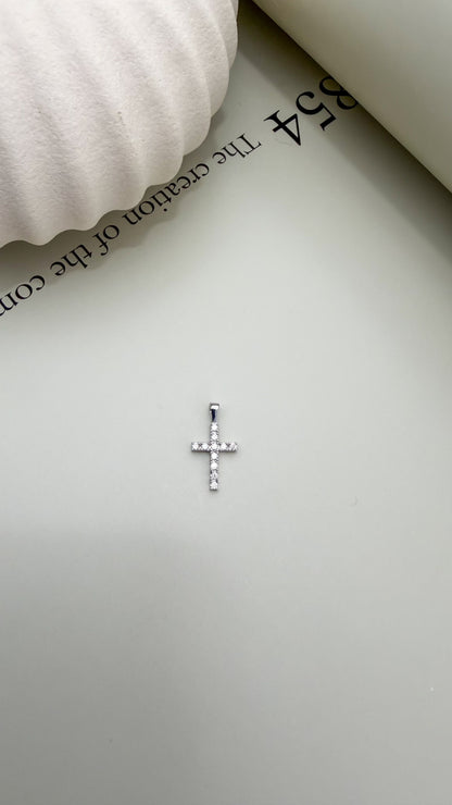 Velani Jewelry Moissanite Cross Pendant - Sterling Silver