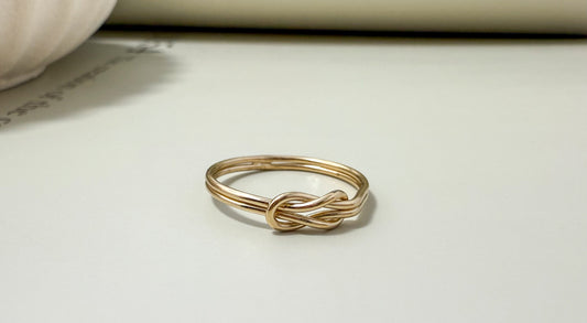 Velani Jewelry Love Knot Gold Filled Ring