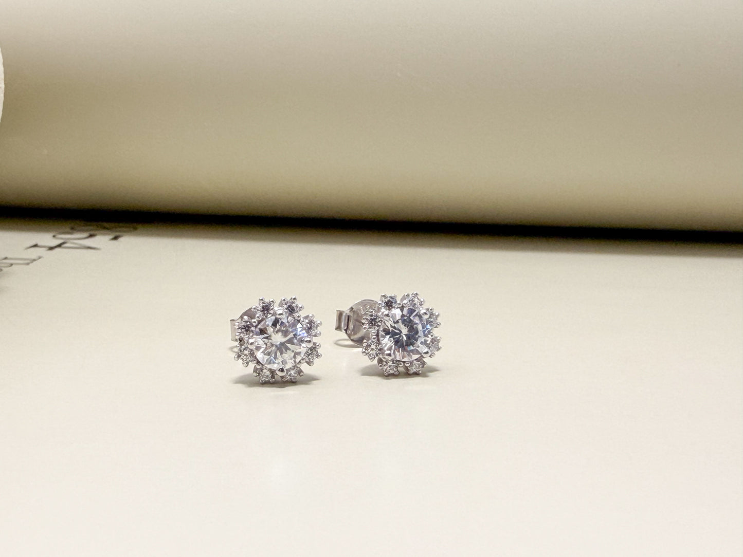 Velani Jewelry Moissanite Blossom Stud Earrings