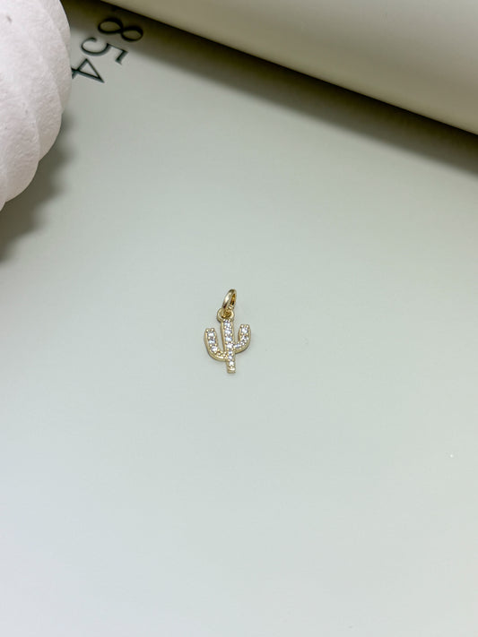 Velani Jewelry Desert Cactus CZ Pendant