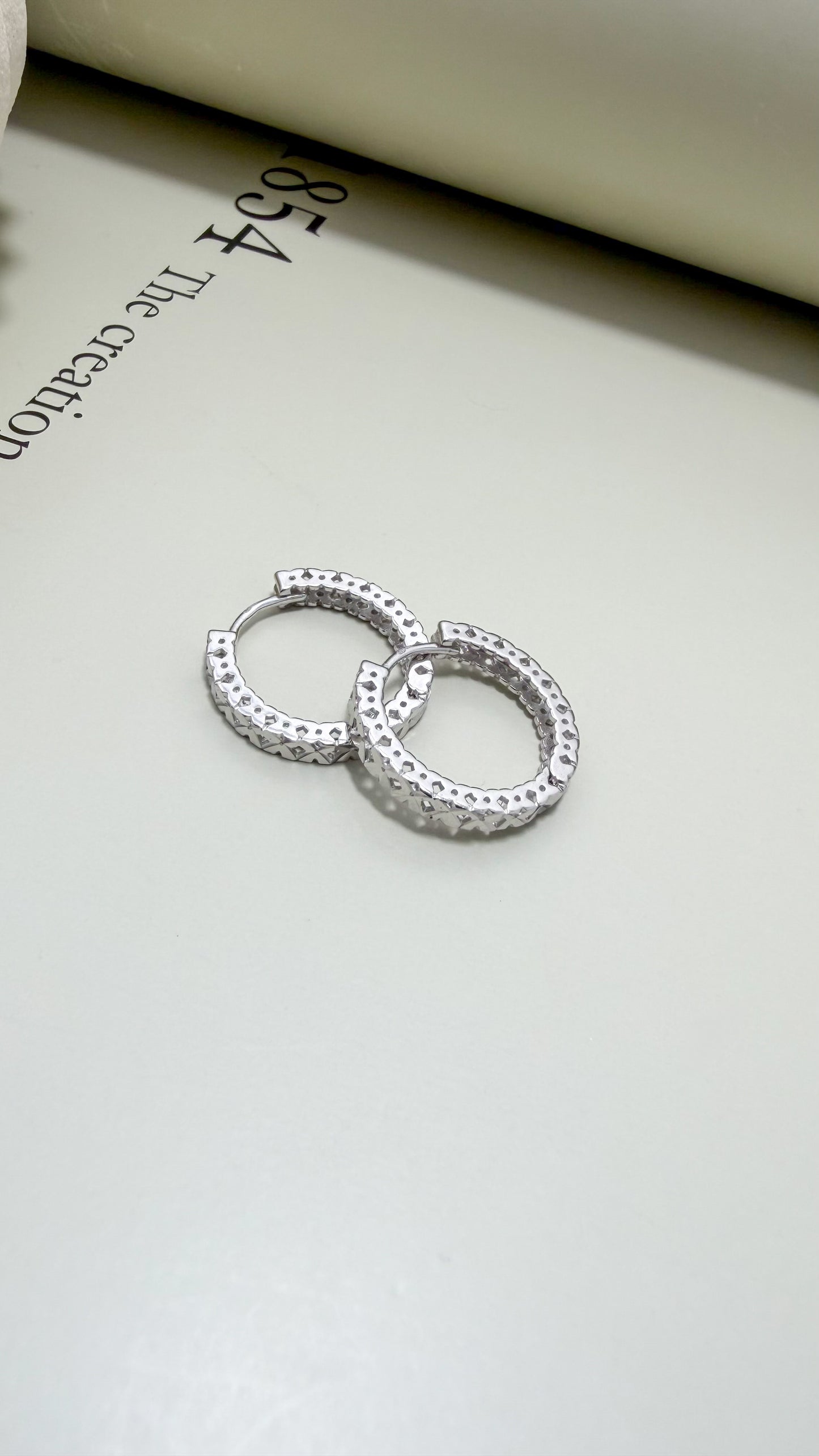 Luce Diamond Cut Hoops Sterling Silver - Velani Jewelry
