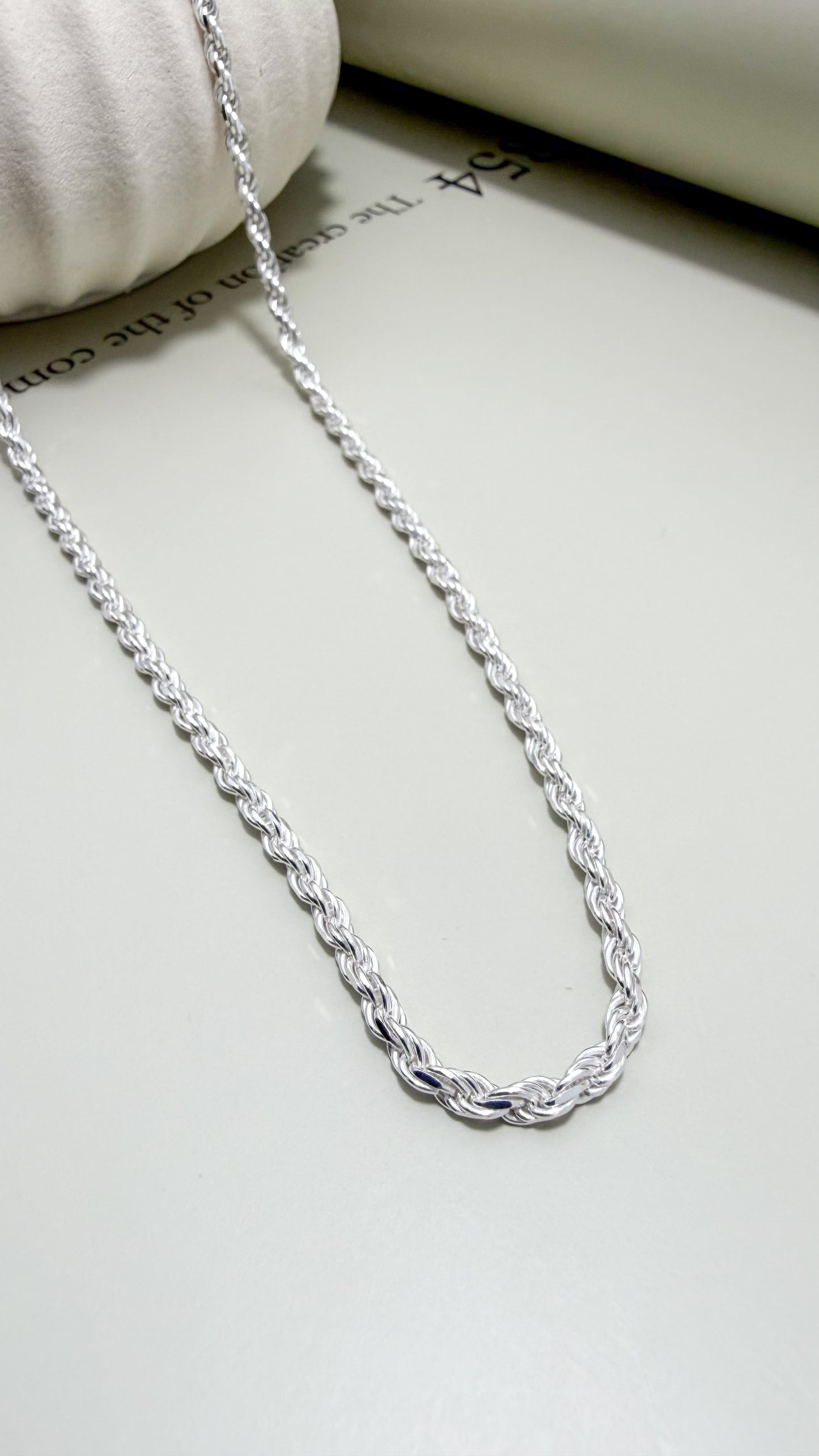 Velani Jewelry Rope Chain 3mm