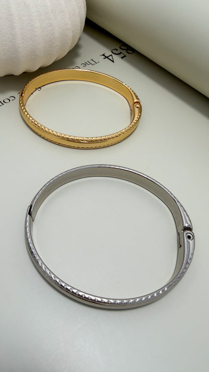 Velani Jewelry Aurelia Polished Rope Bangle Bracelet