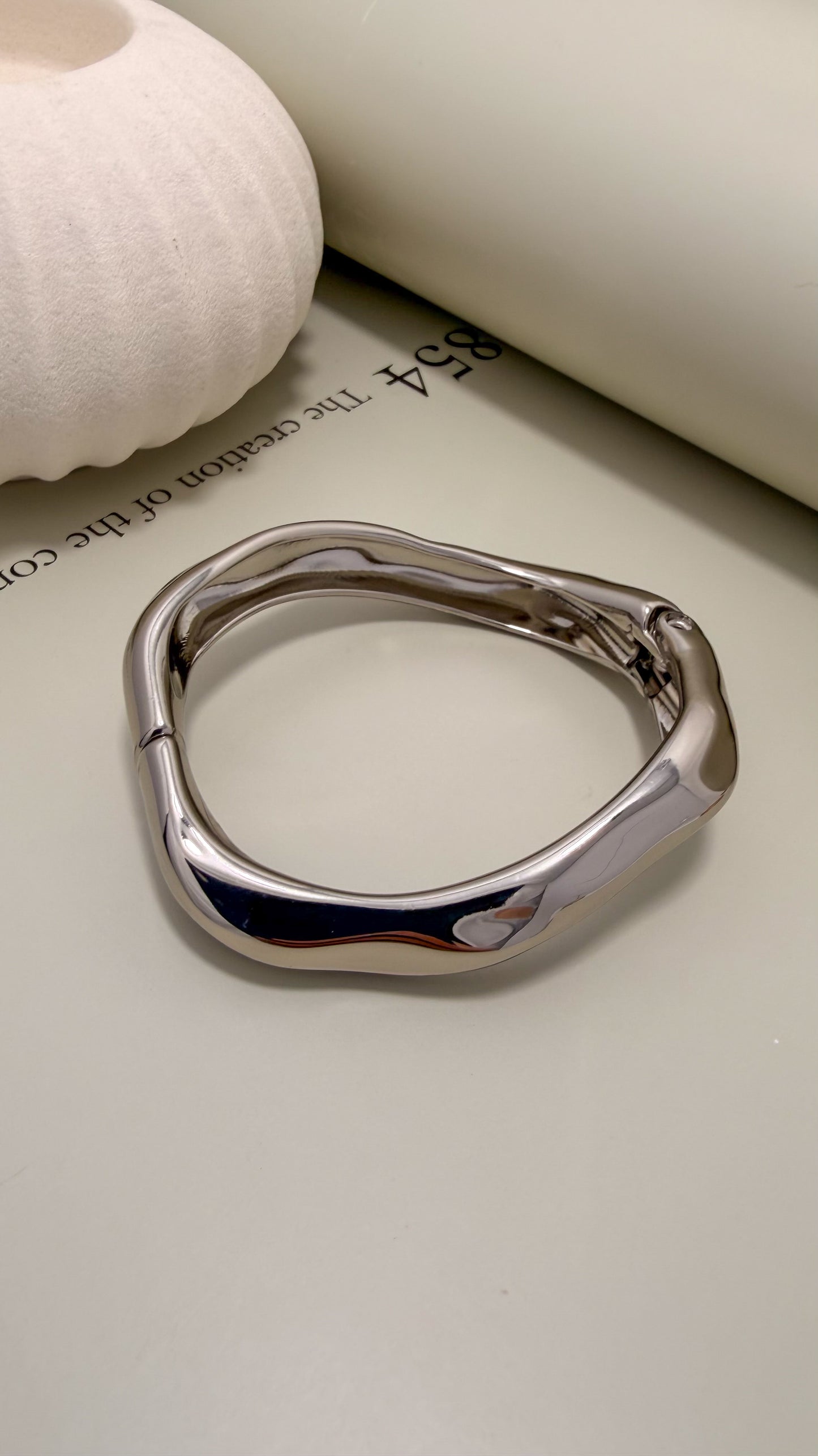 Velani Jewelry Organic Contour Bangle Bracelet