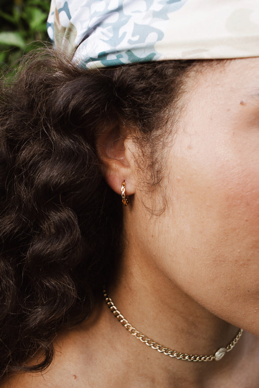 Velani Jewelry Woven C Hoop