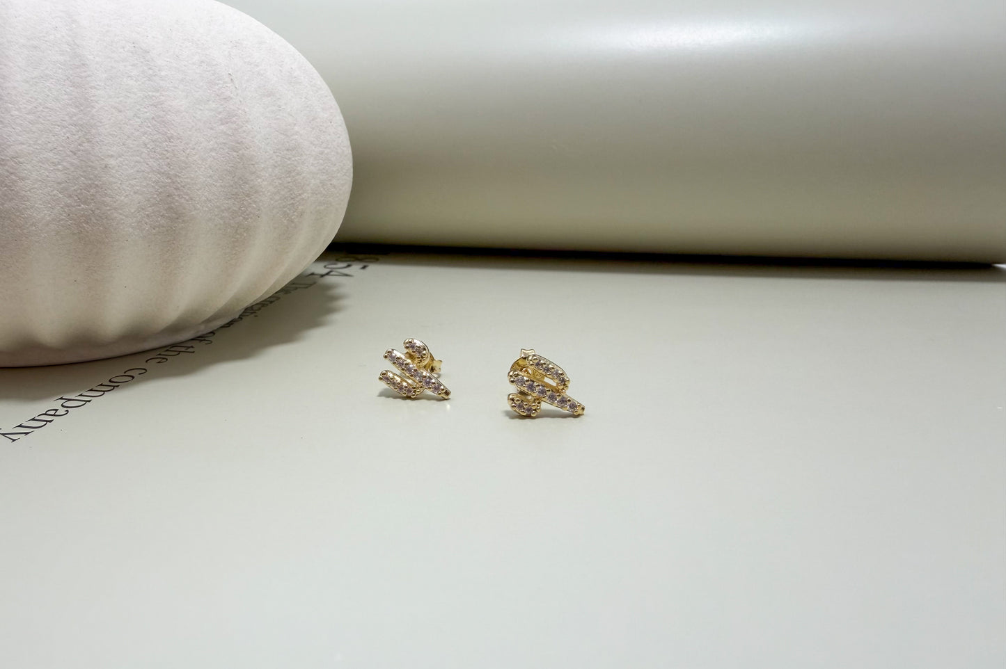 Velani Jewelry Desert Cactus CZ Stud Earrings