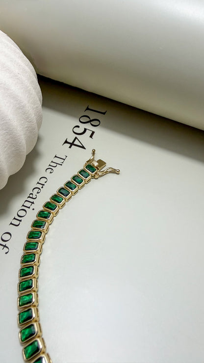 Baguette Tennis Bracelet - Velani Jewelry