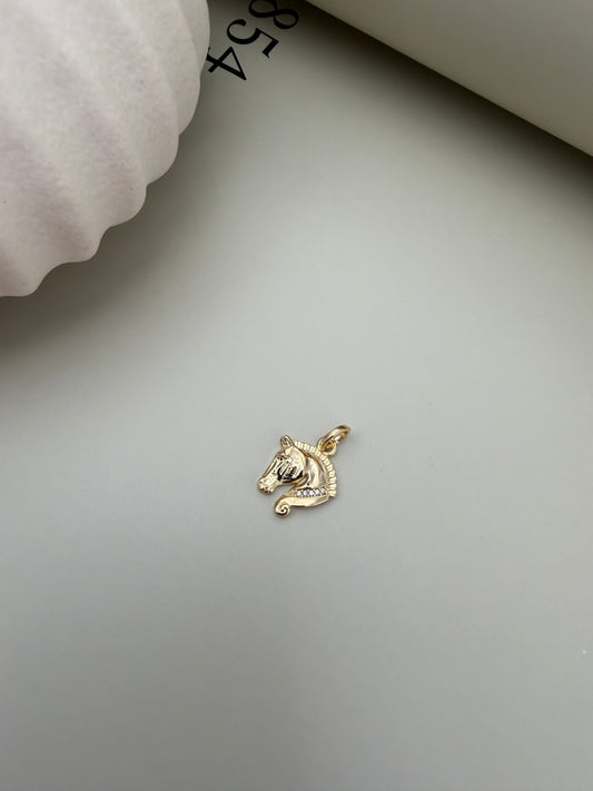 Velani Jewelry Sovereign Horse CZ Pendant