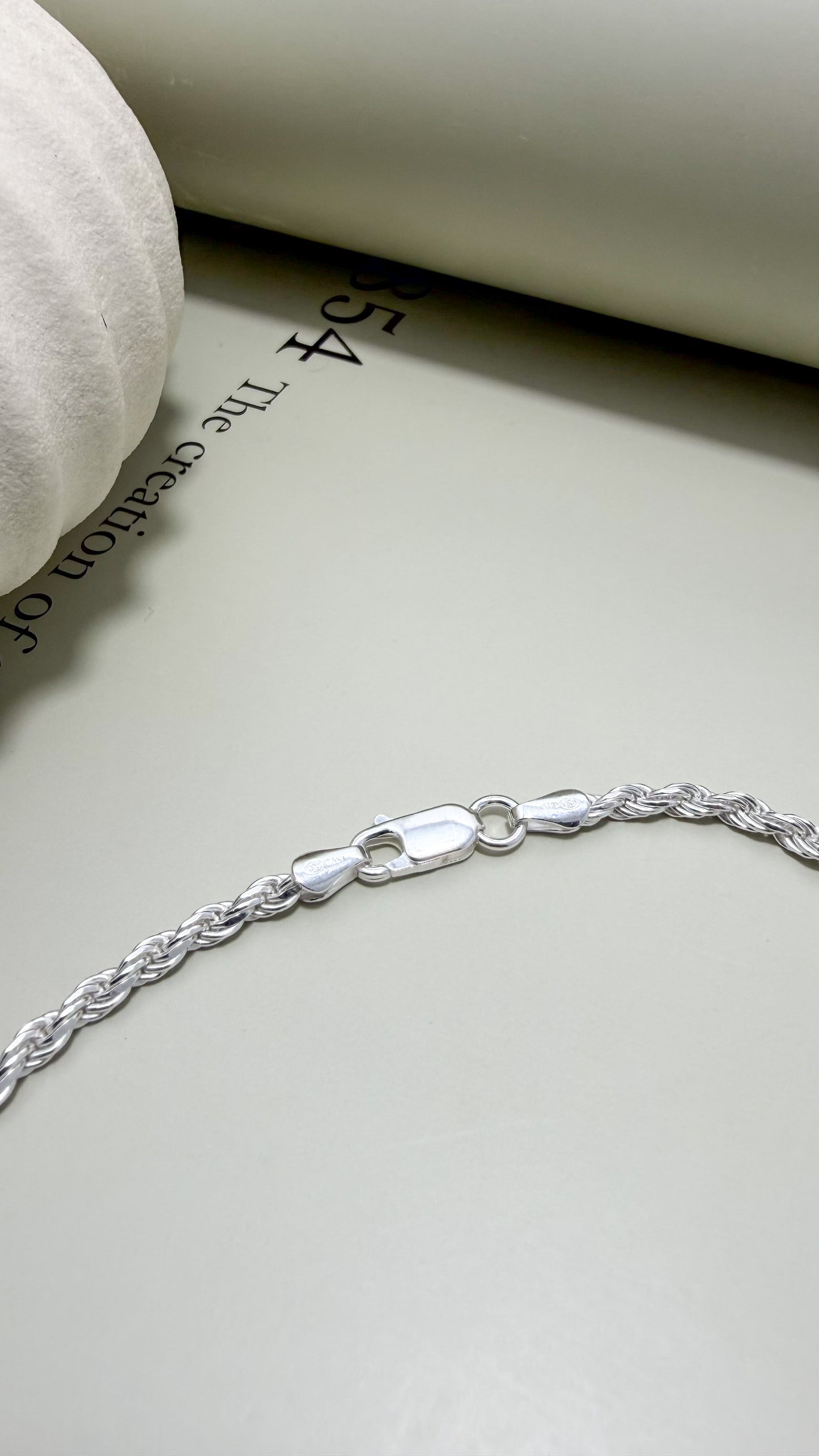 Velani Jewelry Rope Chain 3mm