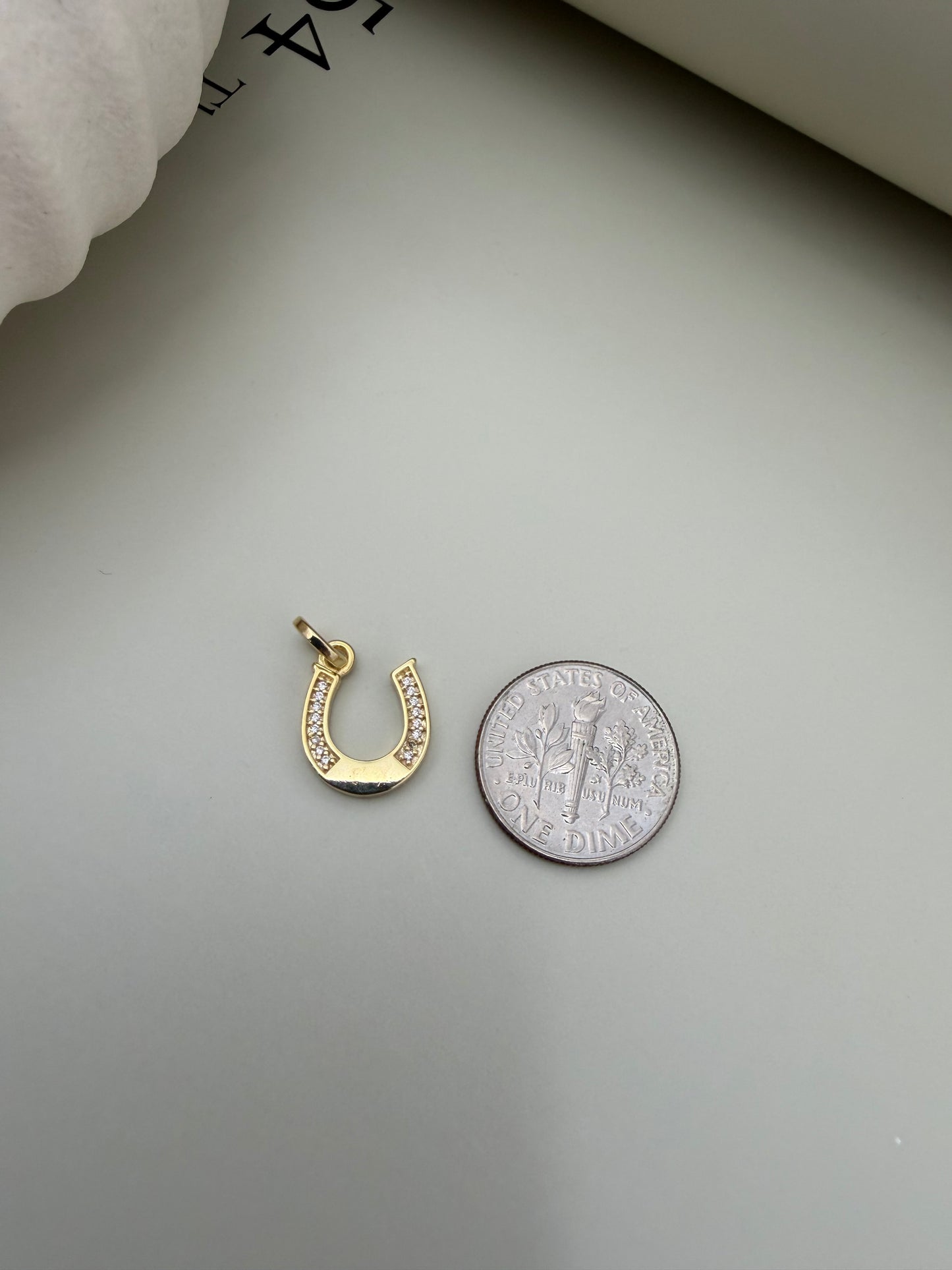 Velani Jewelry Horseshoe CZ Pendant
