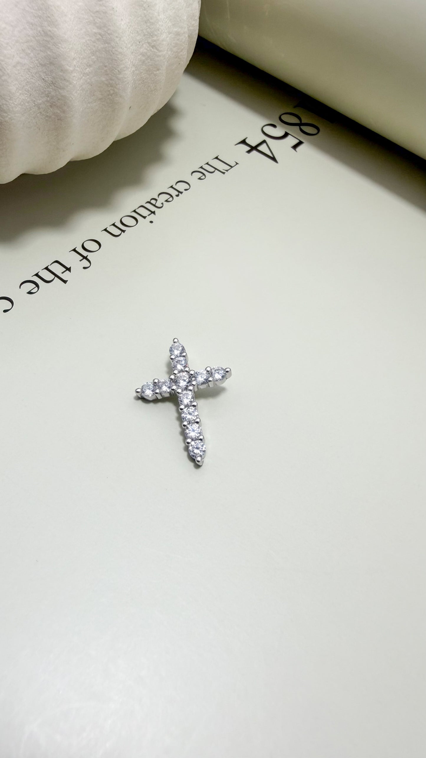 Sterling Silver Divine Light CZ Cross Pendant – Velani Jewelry
