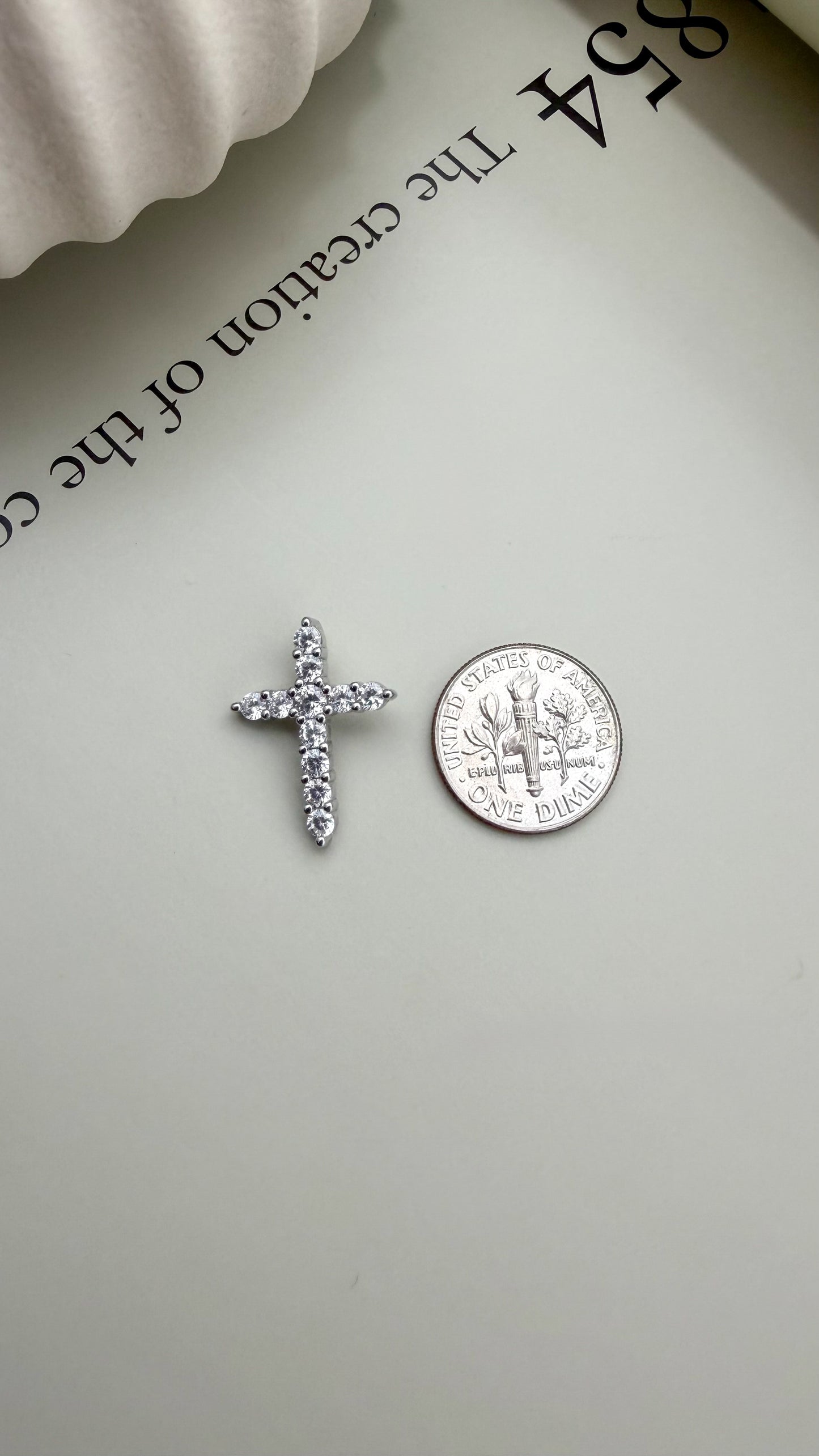 Sterling Silver Divine Light CZ Cross Pendant – Velani Jewelry