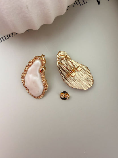 Velani Jewelry Organic Baroque Pearl Stud Earrings