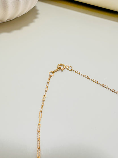 Velani Jewelry Gold Filled Flat Krinkle Necklace