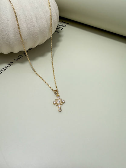 Velani Jewelry La Cross Necklace with Pendant