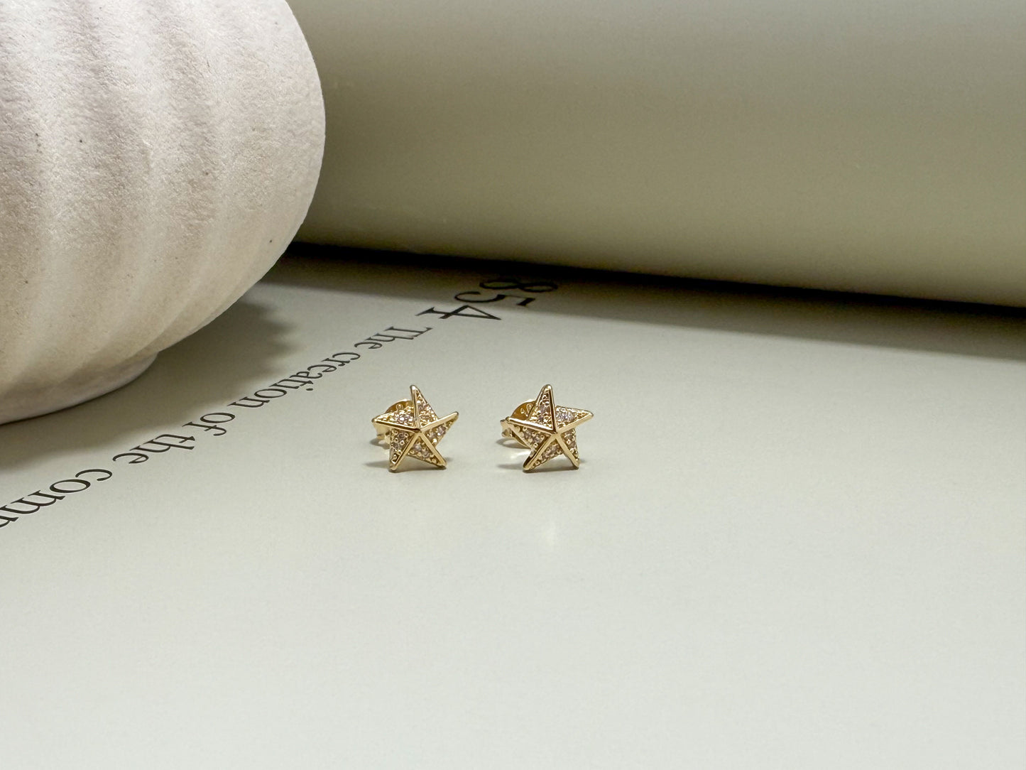 Velani Jewelry Radiant Starfish Star Studs