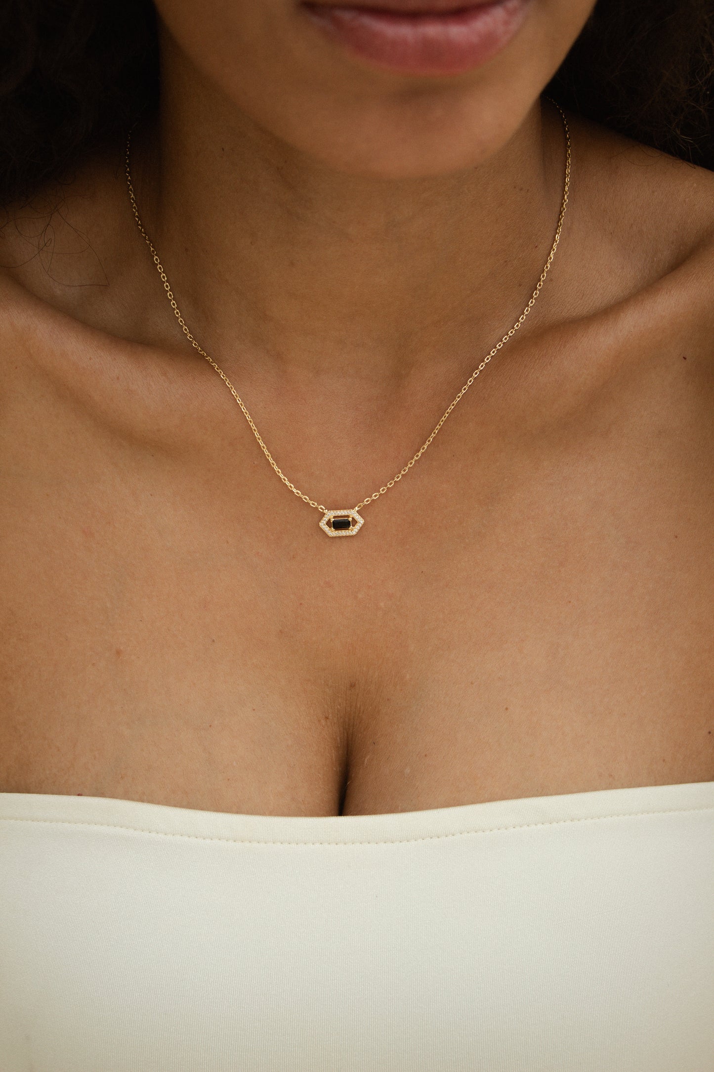 Velani Jewelry Monaco Pavé & Baguette CZ Necklace