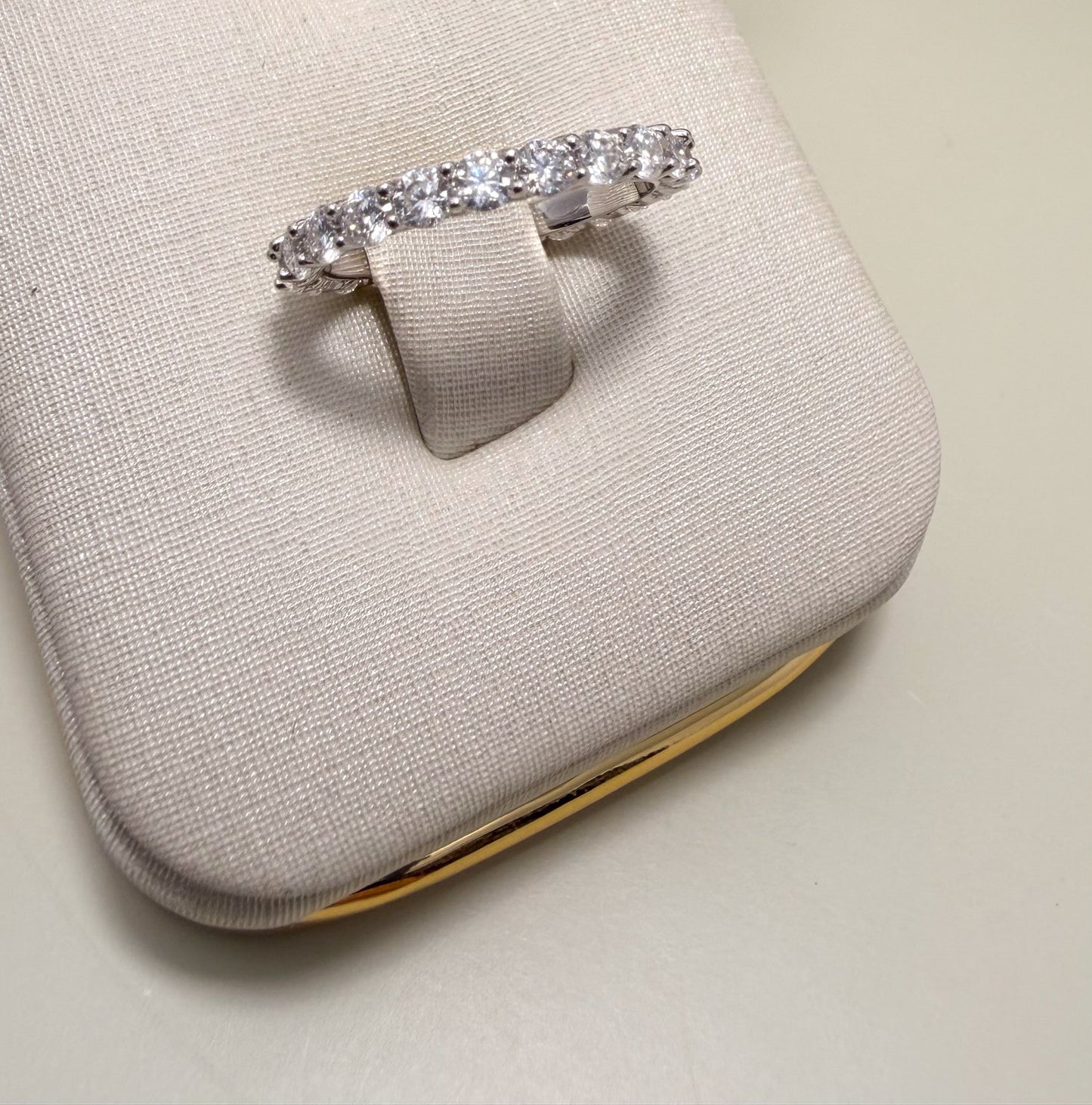 Velani Jewelry Eternity Band Ring with  Moissanite - Sterling Silver