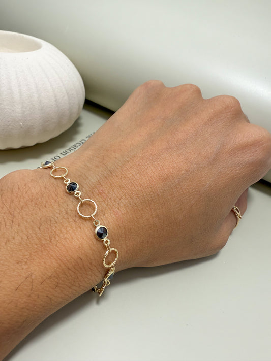 Velani Jewelry Sabbia Nera Black CZ Bracelet