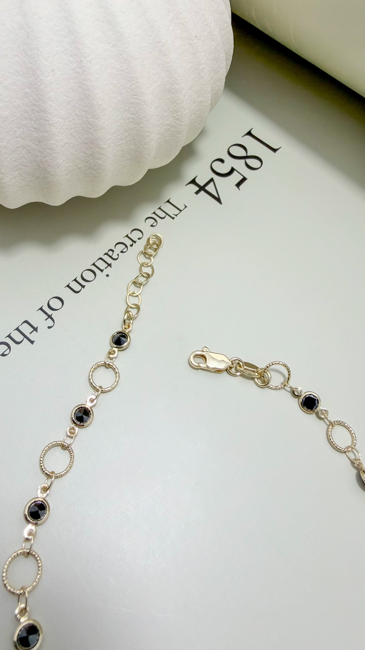 Velani Jewelry Sabbia Nera Anklet