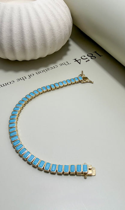 Baguette Tennis Bracelet - Velani Jewelry