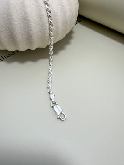 Velani Jewelry Rope Bracelet – Sterling Silver