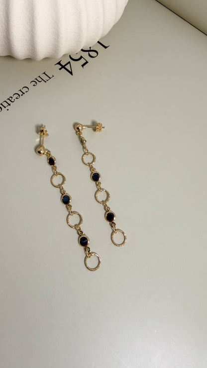 Sabbia Nera Dangling Earrings - Velani Jewelry