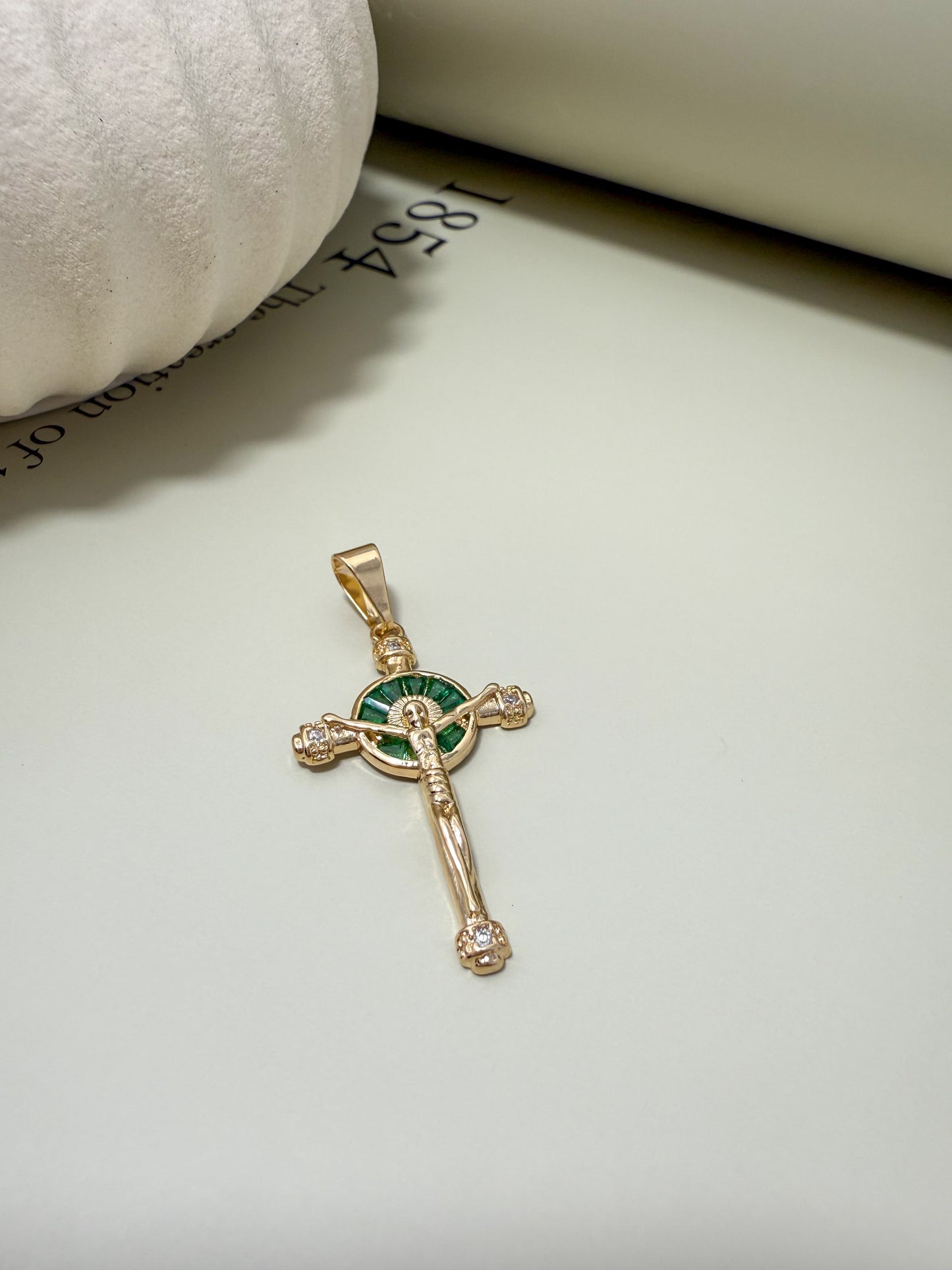 Velani Jewelry Elevated Cross Pendant with CZ