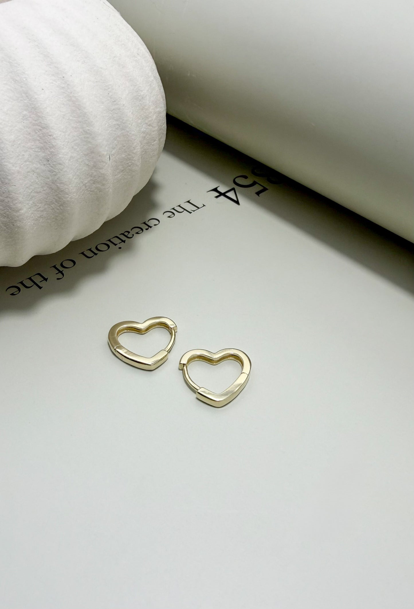 Velani Jewelry Guinaiya Heart Hoop Earrings