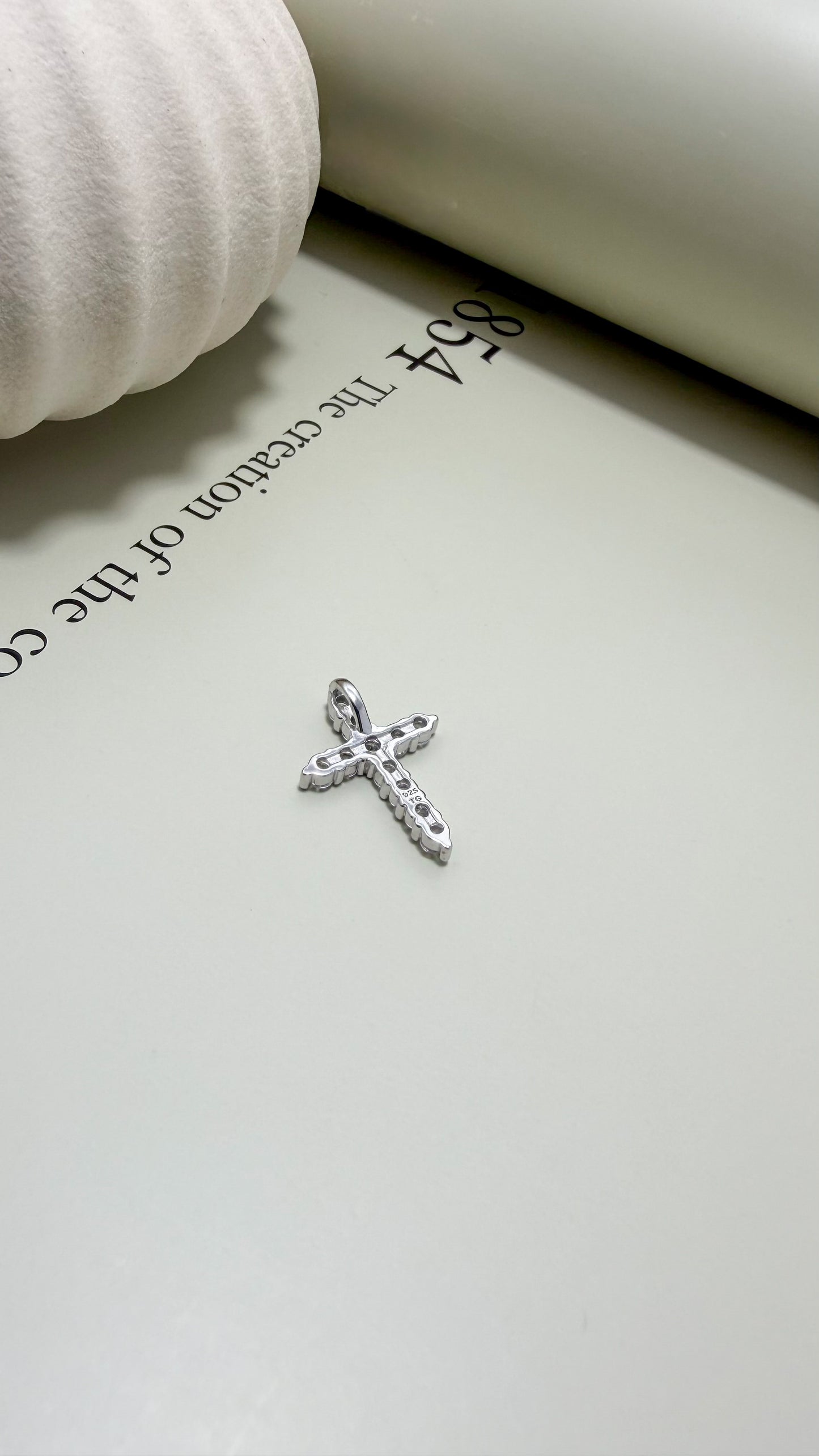 Sterling Silver Divine Light CZ Cross Pendant – Velani Jewelry