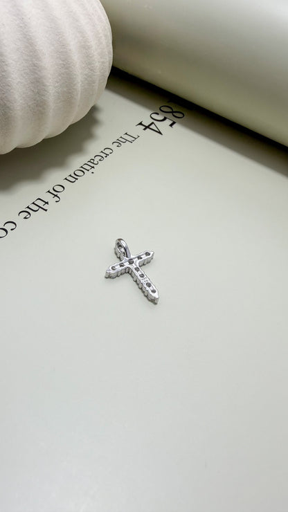 Sterling Silver Divine Light CZ Cross Pendant – Velani Jewelry