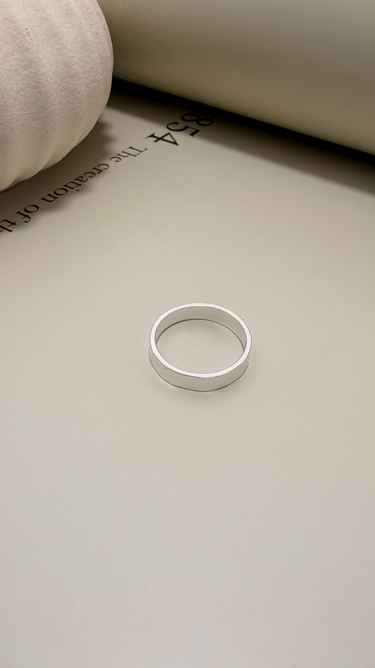 Velani Jewelry Hammered Band - Sterling Silver