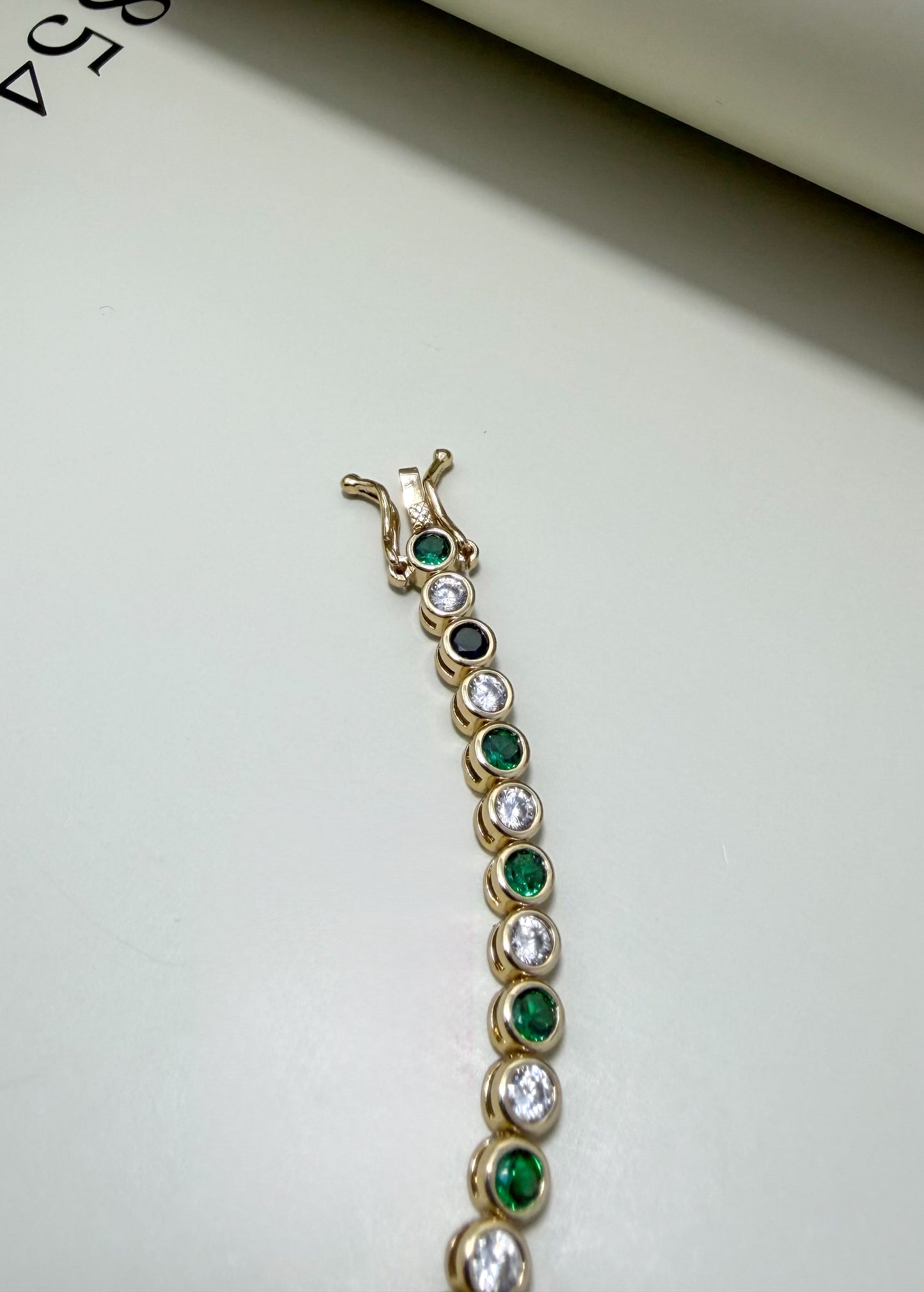 Round Bezel CZ Tennis Bracelet - Velani Jewelry