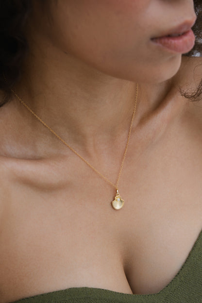 Velani Jewelry Mini Shell Pearl Necklace
