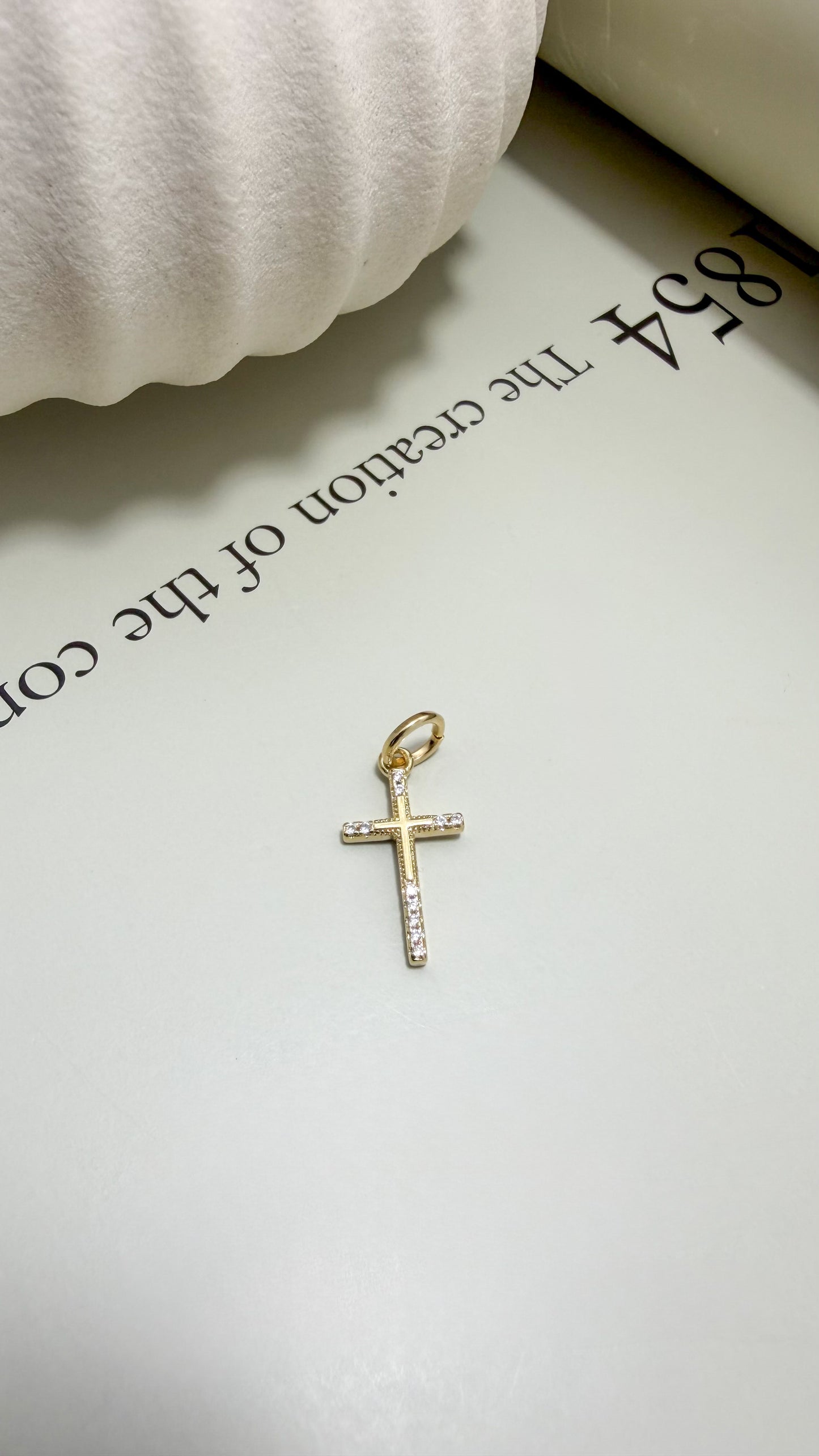 Divina Double Cross Pendant - Velani Jewelry