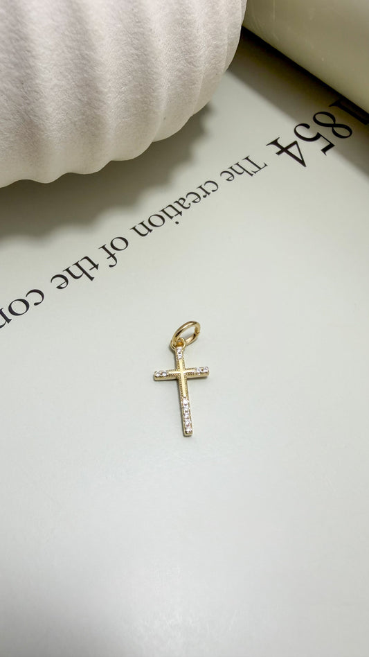 Divina Double Cross Pendant - Velani Jewelry