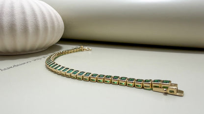 Baguette Tennis Bracelet - Velani Jewelry