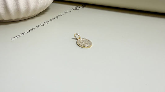 Radiant Grace Mini Medal - Velani Jewelry