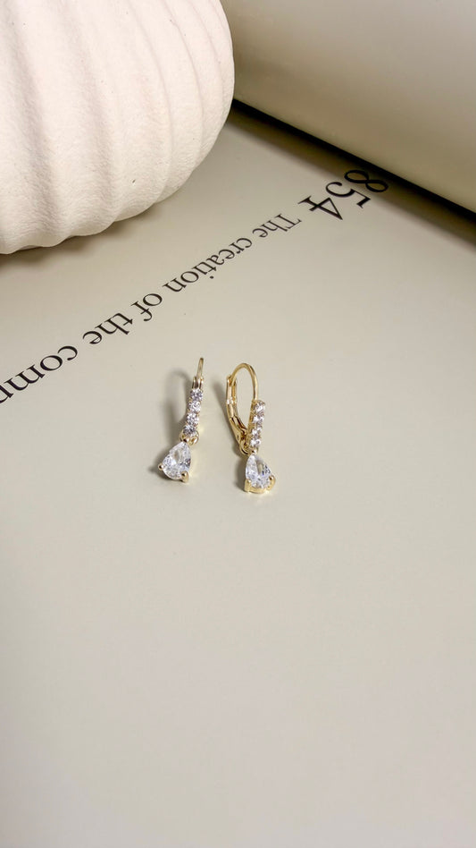 Elegance Pear Drop Earrings - Velani Jewelry