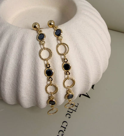 Sabbia Nera Dangling Earrings - Velani Jewelry
