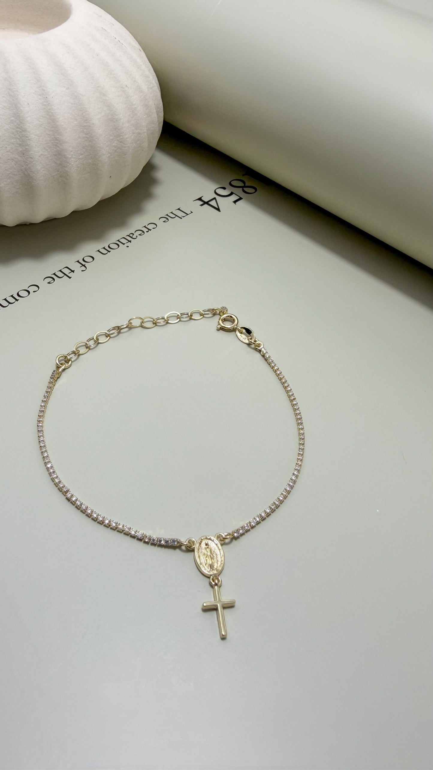 Divina Fine Rosary Bracelet - Velani Jewelry
