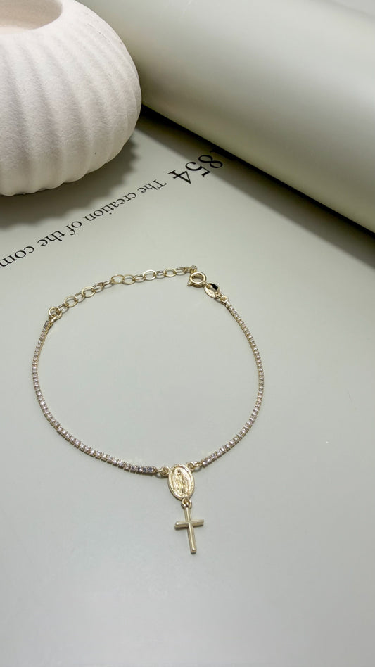 Divina Fine Rosary Bracelet - Velani Jewelry