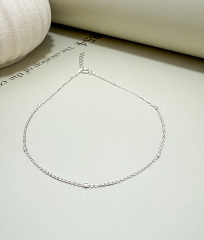 Velani Jewelry Dainty Link Anklet – Sterling Silver