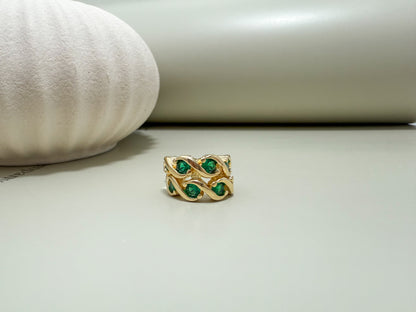 Velani Jewelry Riqueza C Hoop Earrings with CZ