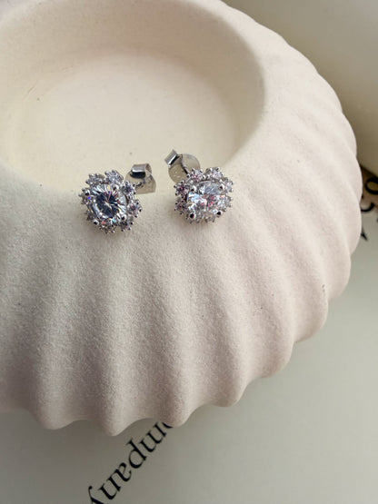 Velani Jewelry Moissanite Blossom Stud Earrings